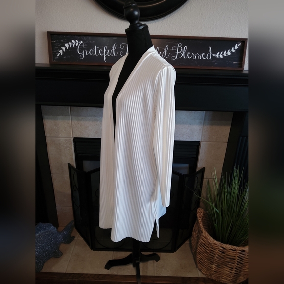 Marc New York White Ribbed Cardiganc - Picture 7 of 8